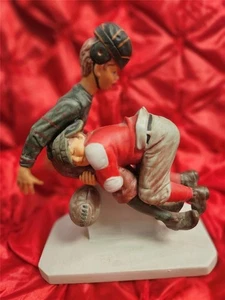 NORMAN ROCKWELL FIGURE “TACKLED” - SATURDAY EVENING POST CO- GORHAM - 1976 - Picture 1 of 13