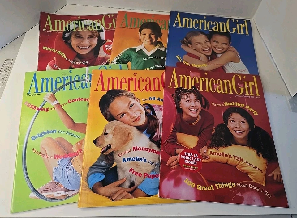 2000 American Girl Doll Magazine Complete Set Of 6 Issues Y2K Vintage Teen AG Foto 1 de 4