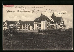 Heidelberg-Neuenheim, Ansichtskarte, Blick auf das Neue Lehrerseminar 1910 - Picture 1 of 2