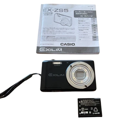 CASIO EXILIM EX-ZS5 Black 14.0MP Compact Digital Camera From Japan Used CASIO - Image 1 of 4
