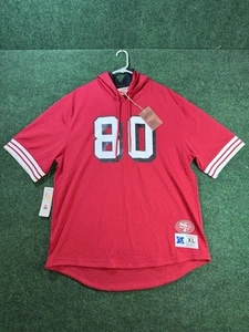 Mitchell & Ness SS Hoodie San Francisco 49ers 1994 Throwback Jerry Rice Size XL - Picture 1 of 8