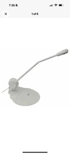 Vintage Telex Computer Microphone With Stand PC With Dell Mouse New - Afbeelding 1 van 3