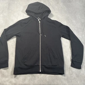 H&M Black Zip Up Hoodie Unisex Size Small - Picture 1 of 7