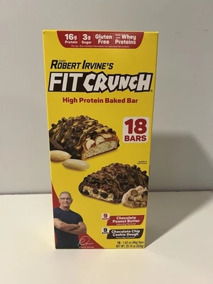 Chef Robert Irvine's FITCRUNCH High Protein Baked Bars Variety Pack 1.62oz 18 ct - Image 1 of 4