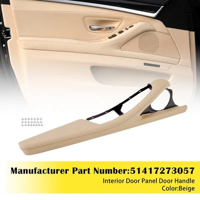 1x Interior Door Panel Door Handle Beige For BMW 5 Series F11 F10 F18 2010-2017. Foto 1 de 4