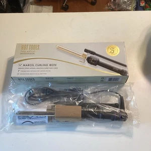 Hot Tools Pro Artist 24K Gold Marcel Eisen | Langanhaltende Locken, Wellen (3/4 Zoll) - Bild 1 von 3