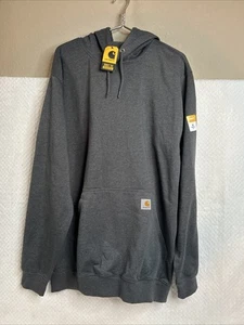 Carhartt Loose Fit Midweight Hoodie Sweatshirt Gray Mens Sz XL Tall NWT - Picture 1 of 8