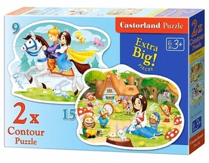 CSB020041 - * Castorland Jigsaw Premium ( 9, 15pc) - Snow White - Picture 1 of 1