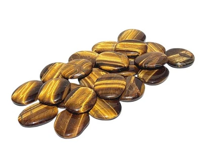 Tigerauge Scheibenstein - Chakrastein Edelstein Taschenstein zum Auflegen - Bild 1 von 4