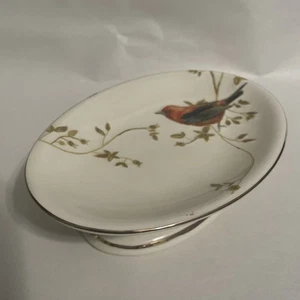 Avanti Linens vergoldete Vögel Seifenschale Schale, elfenbein  - Bild 1 von 4