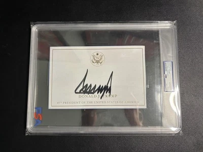 Donald J Trump Bookplate Auto Autograph PSA DNA Authentic - Image 1 of 2