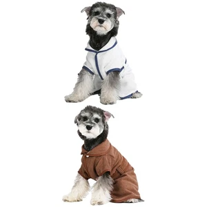 Dog Pet Robe Towel Quick-Dry Bath Robe Keeping Warm Drying Robe Belted Soft Cat - Picture 1 of 13