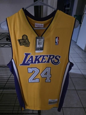 Kobe Bryant Lakers Basketball Jersey #24 Size XL/48 Gold/Purple - Image 1 of 4