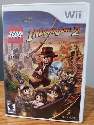 LEGO Indiana Jones 2 The Adventure Continues Nintendo Wii CIB Complete - Image 1 of 4