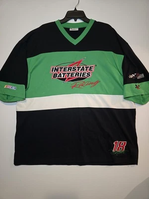 Camiseta BOBBY LABONTE Negra Carreras NASCAR #18 Cuello en V Interestatal 2X-Grande Foto 1 de 4