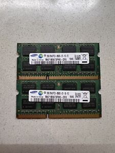 4GB (2x2GB) Samsung PC3-8500S DDR3 204 Pin SODIMM Notebook RAM