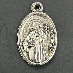 Vintage Sankt Benedikt Medaille 1" groß K14 - Bild 1 von 2