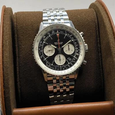 Breitling Navitimer 1 Stahl Schwarz Zifferblatt Automatische Uhr AB0121211B1A1 - Bild 1 von 4