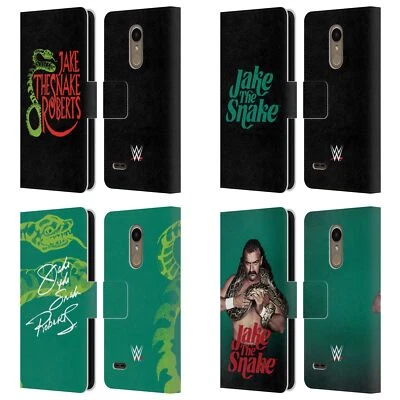 OFFICIAL WWE JAKE THE SNAKE ROBERTS LEATHER BOOK WALLET CASE FOR LG PHONES 1 - Image 1 of 4