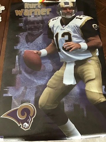 Vintage Original St. Louis Rams 2000 Kurt Warner POSTER Cover