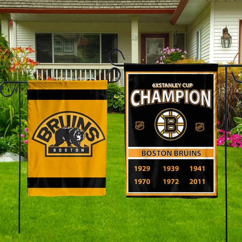 boston bruins garden flag, double side, world champions, standley cup winner Cover