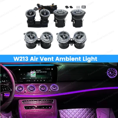 8PCS air Vent Ambient Light For Mercedes Benz E-Class W213 2016-2023 64 Colors - Image 1 of 4