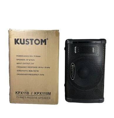 Kustom KPX110M ~ 10in 75W Passive Monitor Cabinet ~ Single / Excellent - Image 1 of 4