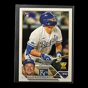 Vinnie Pasquantino 2023 Topps Update RC Rookie Kansas City Royals Gold Trophy - Picture 1 of 2