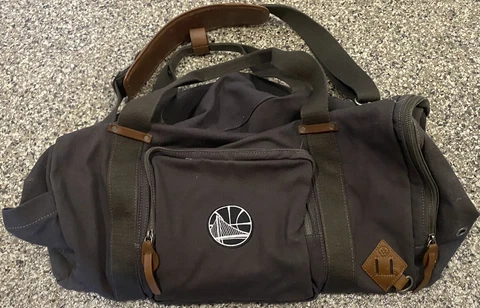 NBA Golden State Warriors Alternate Brand Large Travel Black Luggage Duffle Bag Cover
