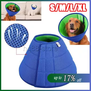 Pet Recovery Lightweight Dog Cone Collar Soft Anti Lick Wound Healing Puppy Cats - Picture 1 of 20