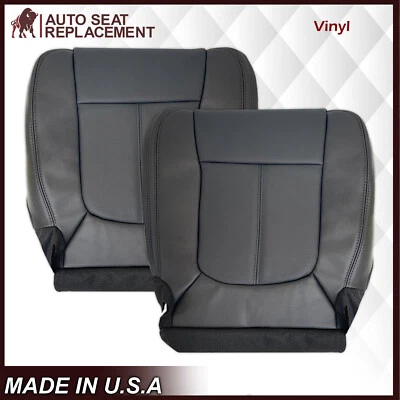 Ford F250 Super Duty 2013 edición Platinum izquierda o derecha vinilo cubierta de asiento negra Foto 1 de 4