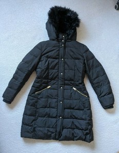Zara Faux Fur Outer Shell Puffer Jacket 