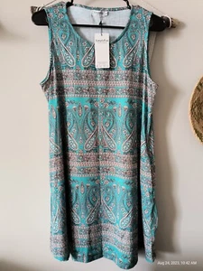 Beautiful Paisley Geometric Dress Size Large Brand New with Tags - Picture 1 of 9