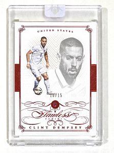 2015-16 Panini Flawless #94 CLINT DEMPSEY USA Red Ruby Gems #/15 USMNT Sounders