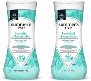 2PACK Summer's Eve Essential Botanicals Gentle Wash with Argan Oil 12 Oz - Picture 1 of 1