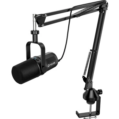 Dynamisches Mikrofon Set für Gaming Streaming Podcast mit Galgenarm - Bild 1 von 2