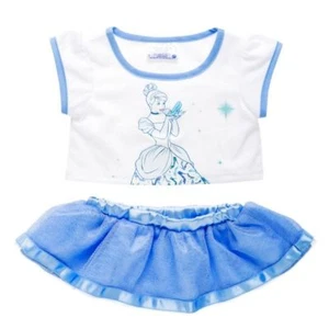 Build A Bear Disney Princess Cinderella Skirt Outfit Set 2 Piece Set BABW NWT - Picture 1 of 3