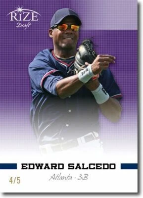EDWARD SALCEDO 2012 Rize Rookie PURPLE Paragon RC #/5 - Image 1 of 2