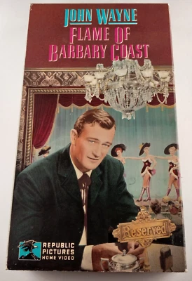 Flame of the Barbary Coast (VHS) 1945 John Wayne, Ann Dvorak TESTED - Image 1 of 3