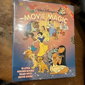 Vintage 1995 Walt Disney Movie Magic 10 Little Golden Books W/color poster! New - Picture 1 of 3