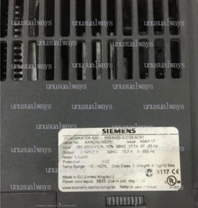 UN CONVERTIDOR DE FRECUENCIA USADO Siemens 6SE6420-2UD25-5CA1 5,5 kW - Imagen 1 de 1