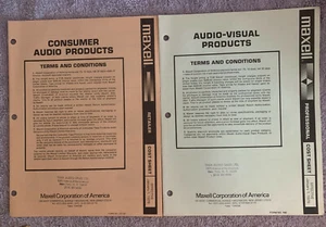 Maxell Corporation Audio Visual Products Professional & Retailer Cost Sheet 1976 - Picture 1 of 1
