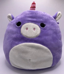 Astrid The Purple Unicorn Squishmallow by Kellytoy, 8” Stuffed Plush Pillow - Picture 1 of 3