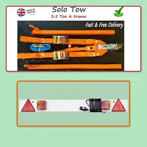 SOLO TOW A FRAME 3.5 TON REC PRO HEAVY DUTY FRAME WITH TOW BOARD 1.215 10M CABLE - Picture 1 of 11