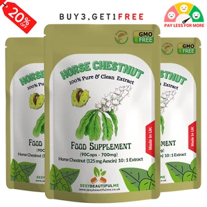 Cápsulas de extracto de castaño de indias 7000 mg (125 mg de escina) antiinflamatorias - Imagen 1 de 5