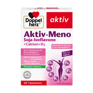 Doppelherz Aktiv-Meno, Soja-Isoflavone, 500mg Calcium, Vitamin D, Vitamin B6 - Bild 1 von 4
