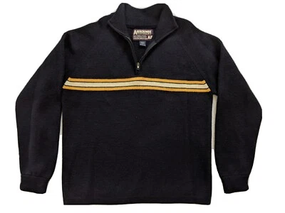 Suéter de esquí vintage Abercrombie 1/4 cremallera suéter lana preppy para hombre Hong Kong  Foto 1 de 4