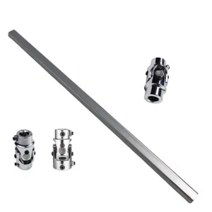 For Mustang II Manual Rack 22" Steering Shaft Kit + 3 U-Joints - Picture 1 of 5