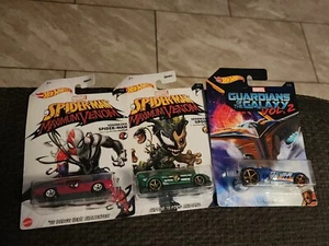 LOT OF 3 MARVEL SUPER HEROS HOT WHEELS CARS  - Picture 1 of 24