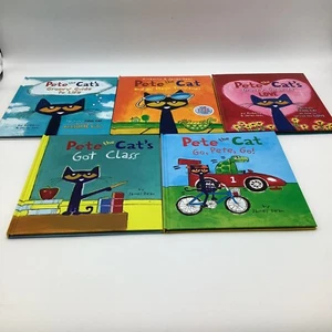 Pete The Cat Hardcover Books Lot Of 5 By Kimberly & James Dean - Picture 1 of 7